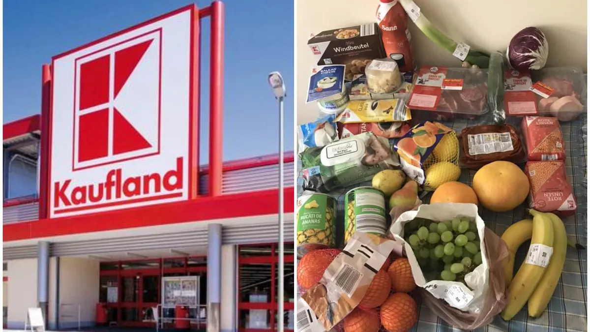 Ce poți cumpăra de 178 de lei din Kaufland! O româncă și-a postat coșul de cumpărături pe Facebook