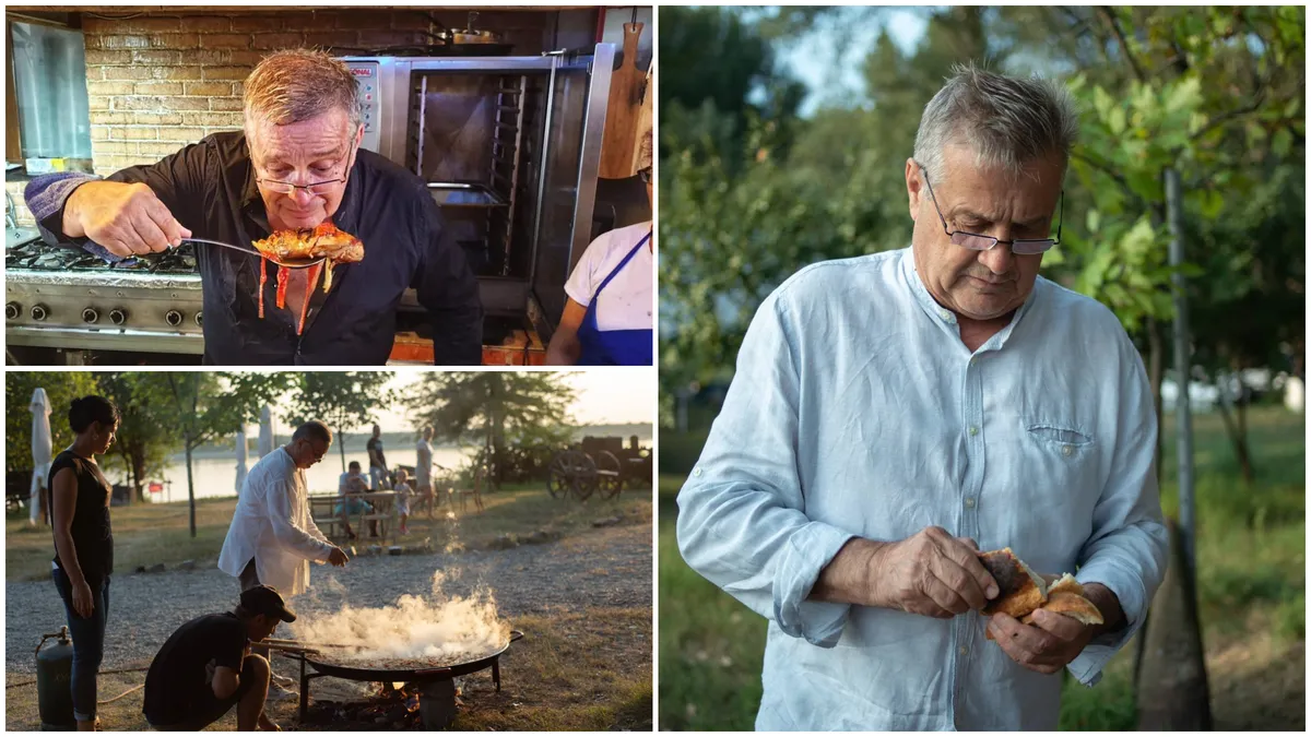 Cât costă meniul zilei la restaurantul de lângă Dunăre al lui Mircea Dinescu. Micul dejun incredibil cu care și-a primit un oaspete special