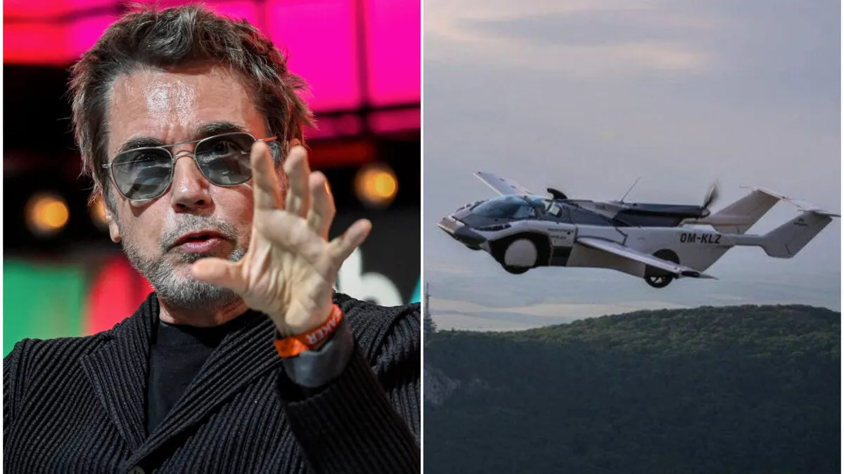 Jean-Michel Jarre, pasagerul primului zbor cu maşina zburătoare KleinVision: Imediat eşti acolo sus, în aer