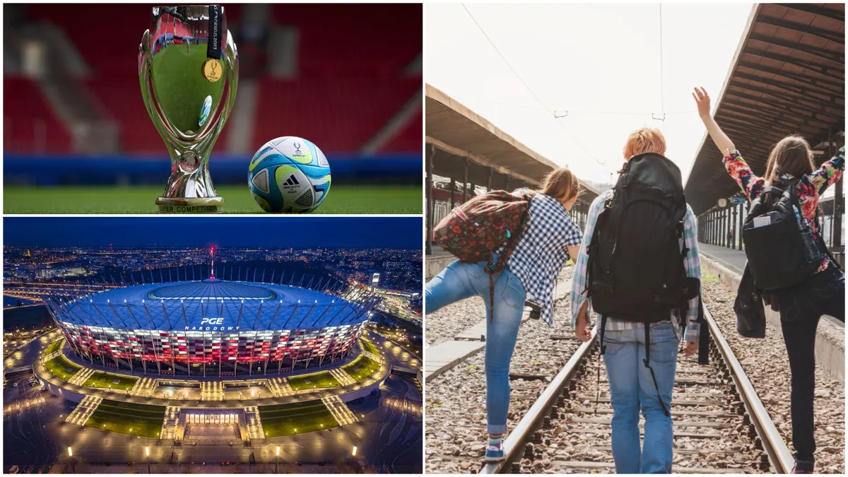 Cât costă să ajungi cu trenul în Varșovia, orașul în care se va juca Supercupa 2024
