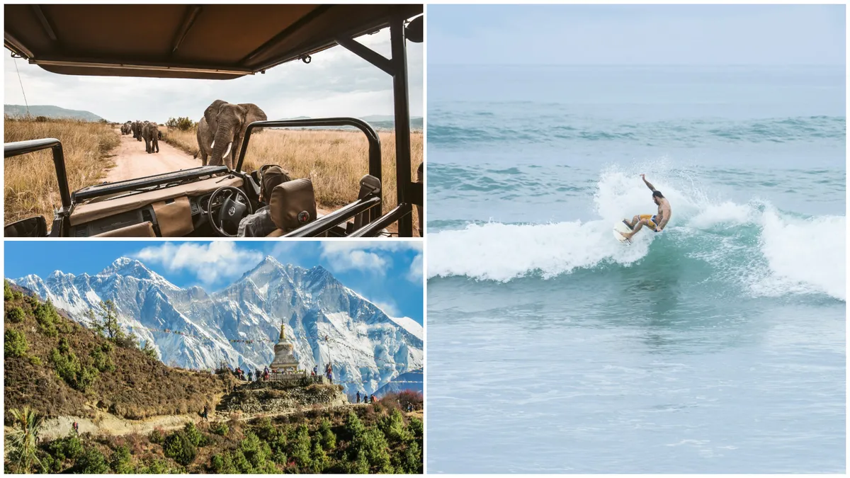 Top destinații pentru iubitorii de adrenalină. Unde sunt cele mai bune locuri de pe planetă în care poți face surf sau explora munții