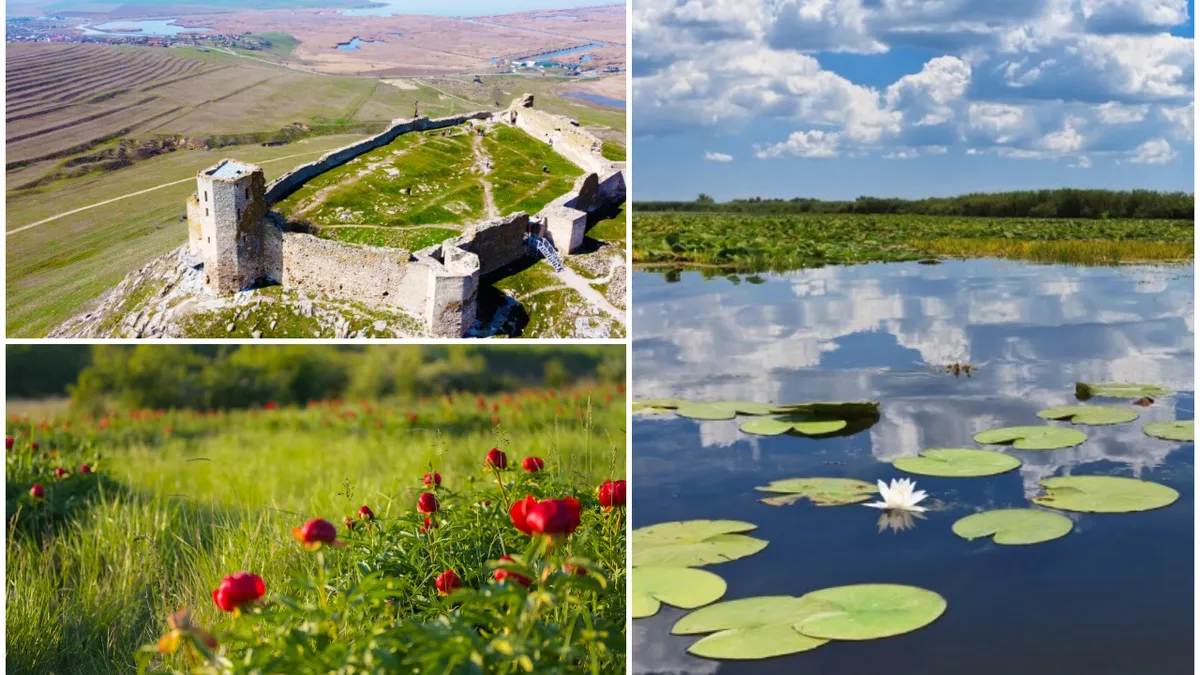 Destinația ideală pentru cei care vor să petreacă Paștele în aer liber! Cât costă o excursie de o zi la Cetatea Enisala și o drumeție pe Dealul Bujorului în Tulcea