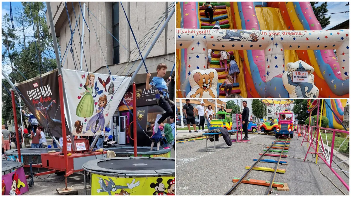 Prețuri piperate de Ziua Copilului. Cât îi costă pe părinți 5 minute pe trambulină sau toboganul gonflabil?