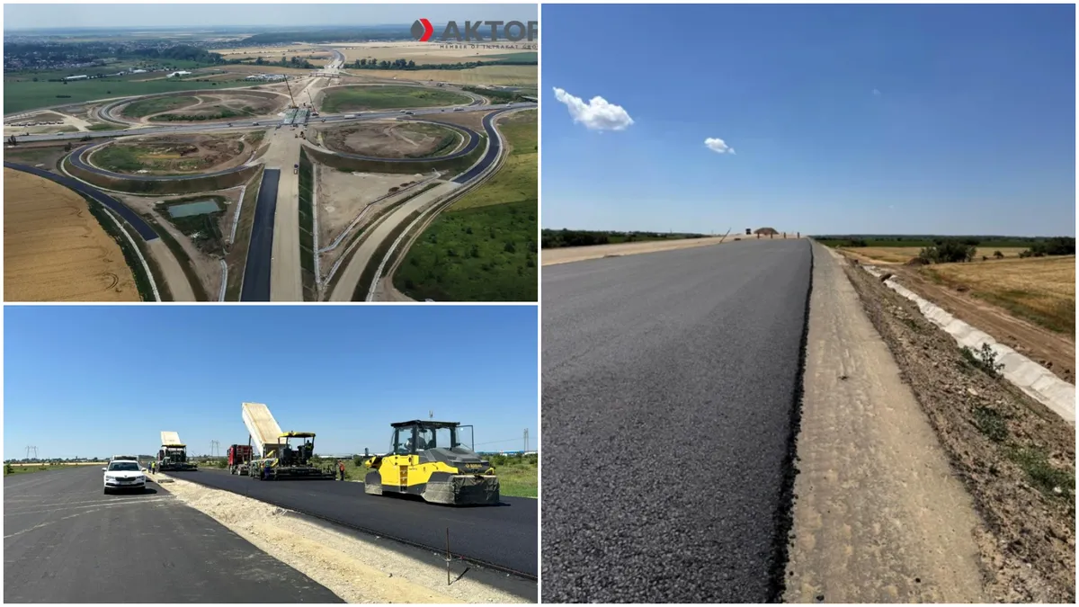 Grecii de la AKTOR anunță când vor fi gata lucrările la autostrada A0. Ritmul incredibil în care se lucrează pe cel mai așteptat drum din sudul țării