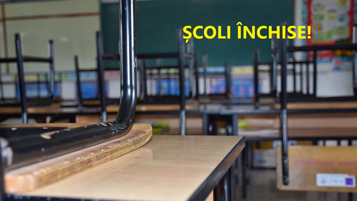 Decizie oficială. Școlile au fost închise! Lista unităților de învățământ