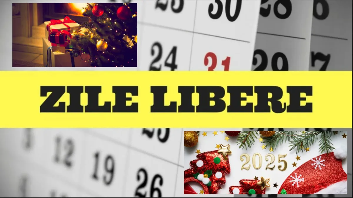 Când pică sărbătorile de Crăciun și Revelion în 2024-2025. Ce zile libere vor avea românii