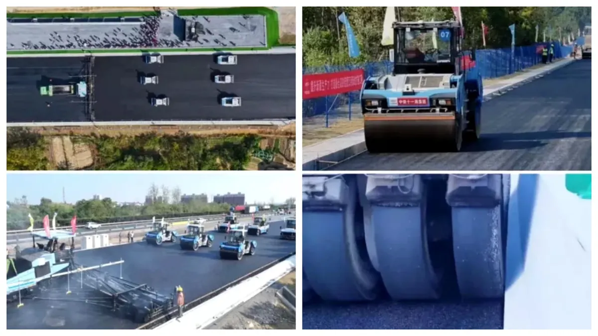 Țara unde o autostradă de 158 de kilometri s-a construit doar cu drone și roboți. Nu au fost muncitori pe șantier