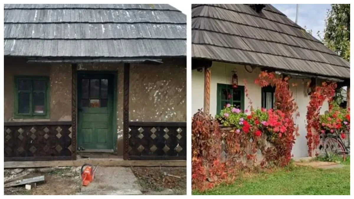 O casă din Bucovina, veche de 120 de ani, a fost renovată superb. Cu 6.000 de lei, o familie a reînviat tradițiile bucovinene