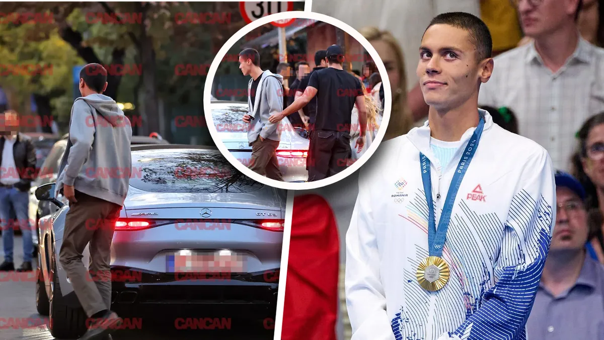 David Popovici, surprins la volanul unui bolid de lux. Campionul român și-a etalatul Mercedesul de 250.000 de euro pe străzile din Capitală