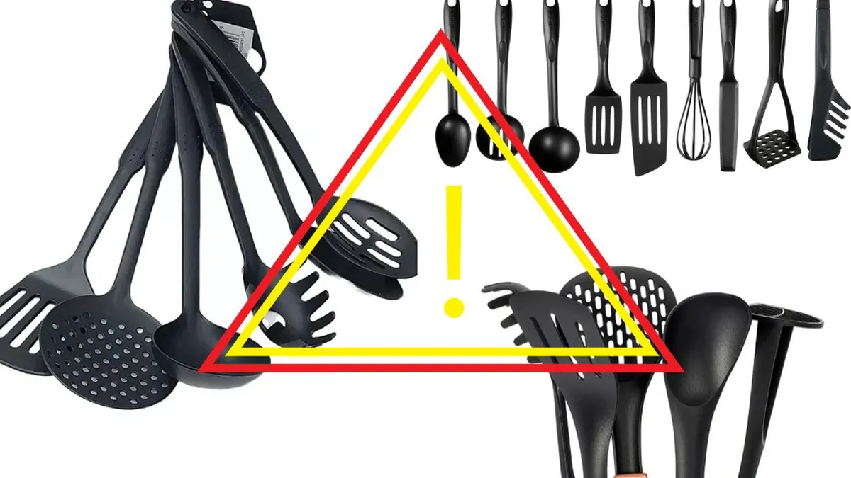 Studiu alarmant. Ustensilele de bucătărie și jucăriile din plastic negru sunt toxice