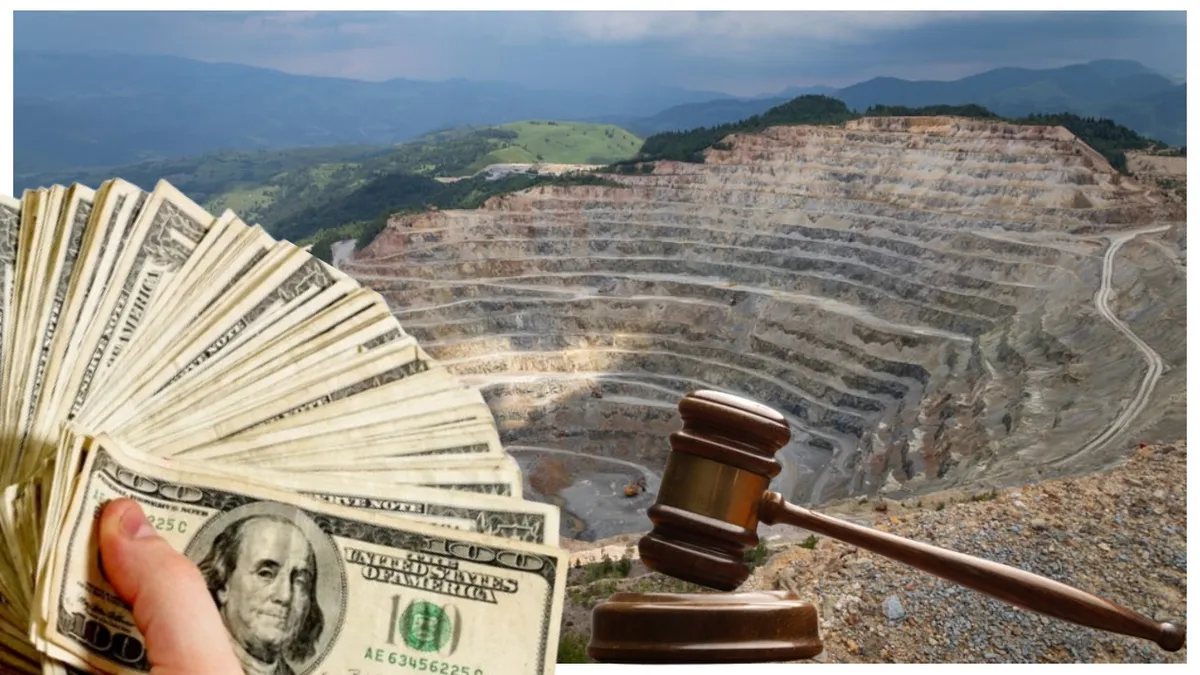 Acțiunile Gabriel Resources s-au prăbușit după pierderea procesului cu statul român. O acțiune a companiei canadiene a ajuns să coste 1 cent