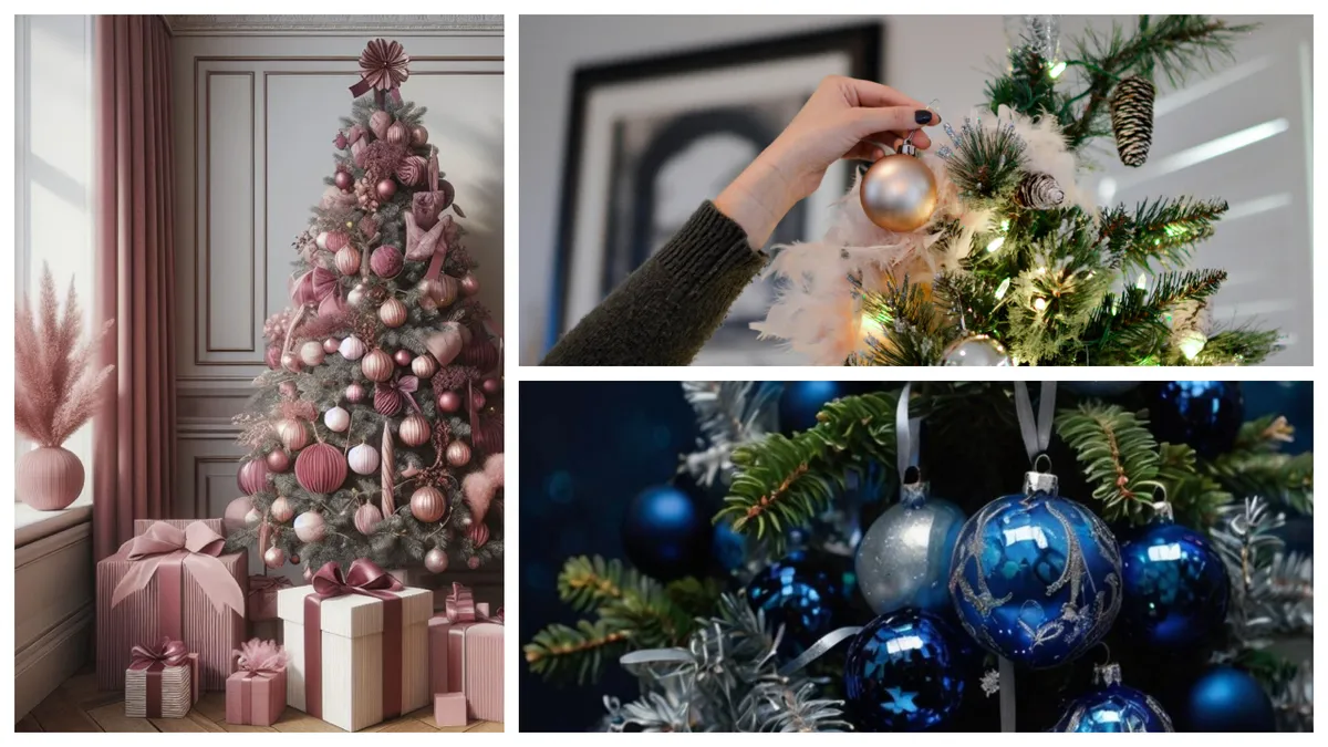 Idei de împodobit bradul de Crăciun. Cele mai potrivite combinații de culori pentru globuri și alte decorațiuni