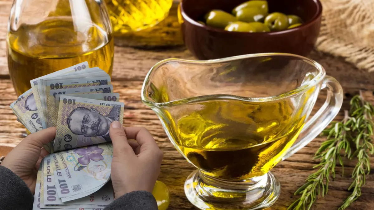 Prețul uleiului de măsline premium, prăbușit! Reduceri masive de până la 2 euro pe litru datorită recoltei globale abundente