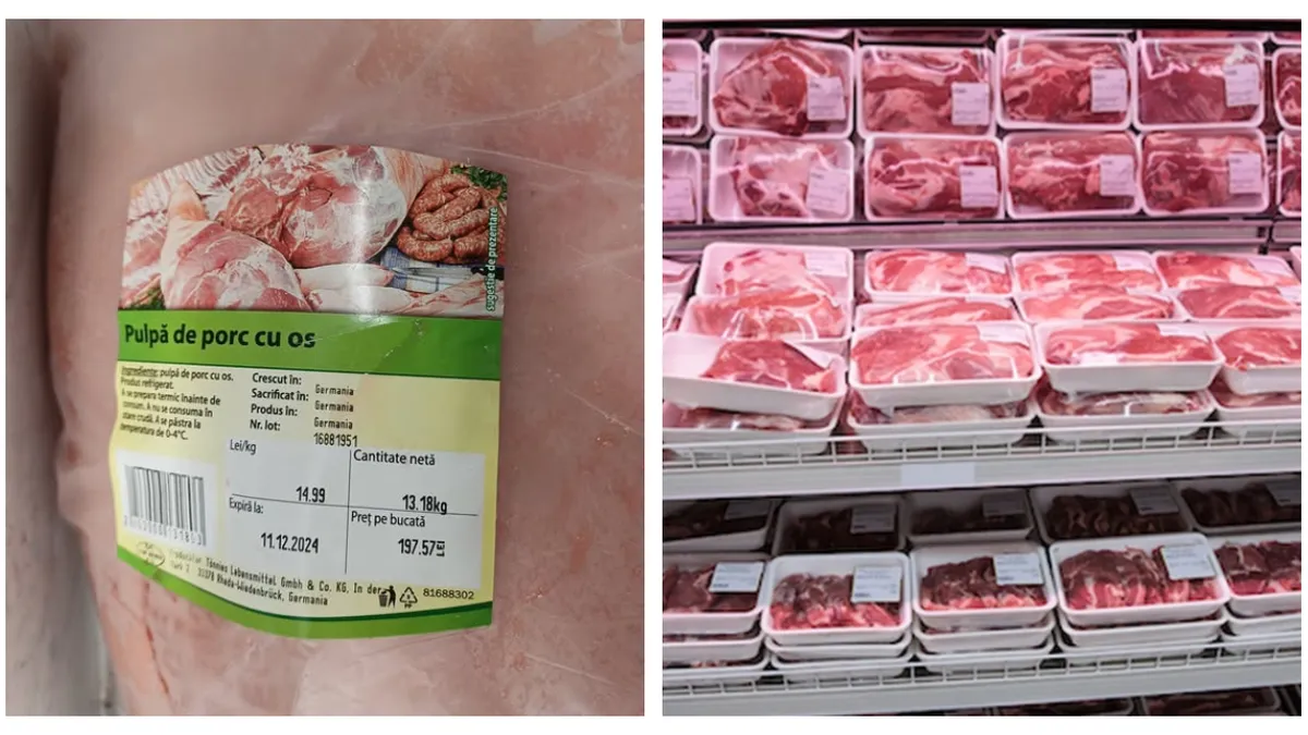 Cât costă carnea de porc adusă din Germania în magazinele Kaufland din România. Ofertă imbatabilă înainte de Crăciun