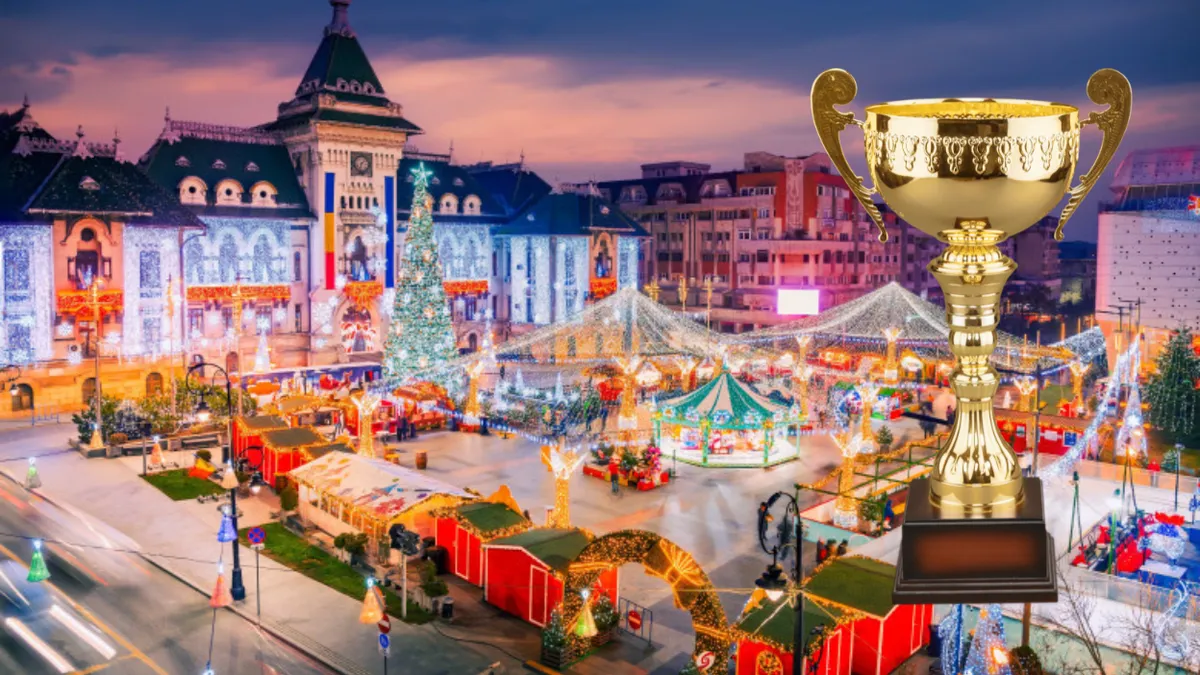 Târgul de Crăciun de la Craiova, votat al doilea cel mai frumos din Europa. 90 de mii de oameni l-au clasat pe podium