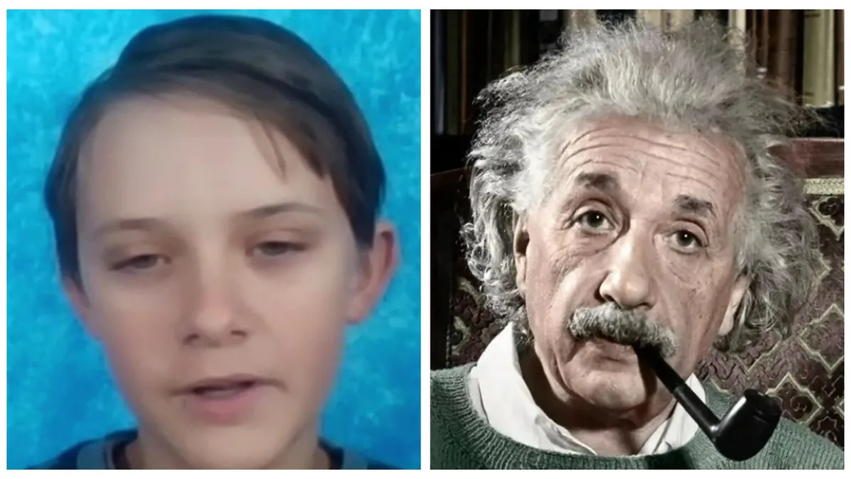 Un copil român are IQ-ul lui Albert Einstein! ”Am început la școală, dar mă plictiseam”