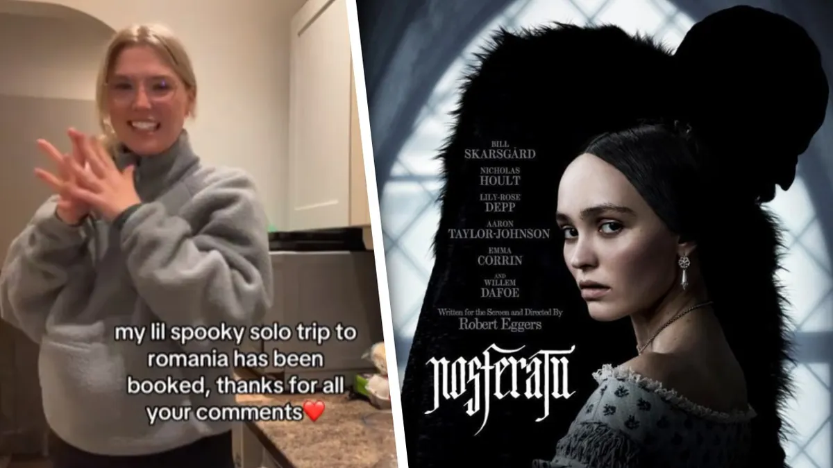 O americancă s-a hotârât să viziteze România după ce a văzut filmul „Nosferatu”. Scena filmată la Castelul Corvinilor a convins-o să-și cumpere bilet de avion: „Mica mea excursie înfricoșătoare a fost rezervată”