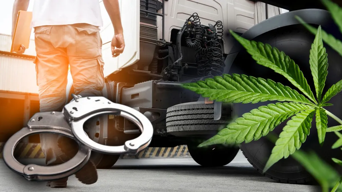 Șofer român de TIR,  condamnat la închisoare și amendat cu 482.000 de euro, în Franța, după ce a fost prins transportând 99 de kilograme de canabis