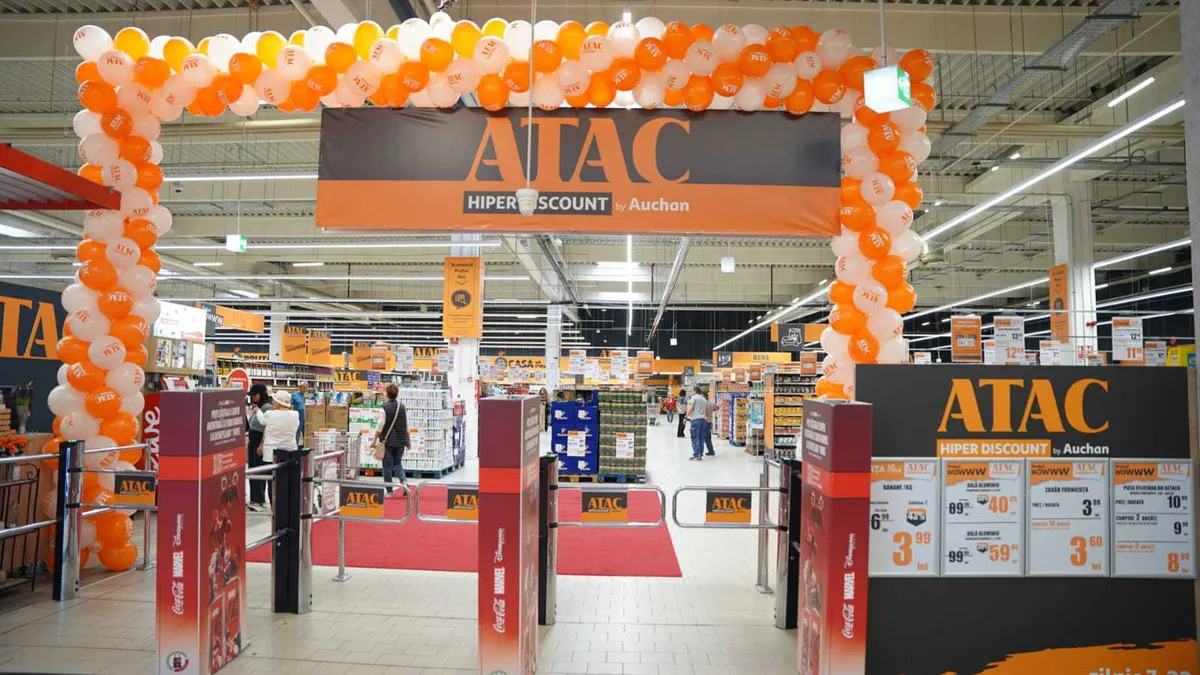 Un nou magazin cu preţuri mici în România apare în 2025. Auchan deschide ATAC, primul său magazin low-cost din București