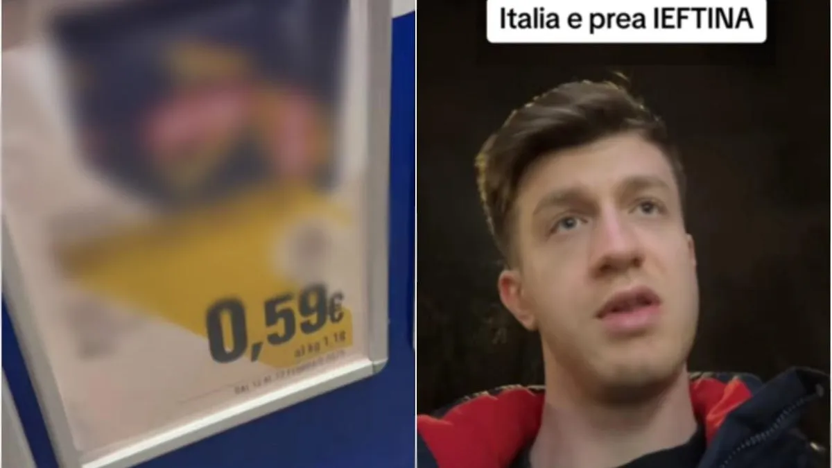 Un român a devenit viral pe TikTok după ce a comparat preţurile din Italia cu cele din România: Au ăştia nişte preţuri de a înnebunit pământul