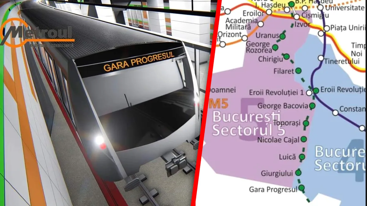 Magistrala M4 se extinde cu 13 noi stații de metrou. Ministerul Transporturilor a avizat proiectul pentru tronsonul de 12 kilometri care va ajunge în sudul Bucureștiului