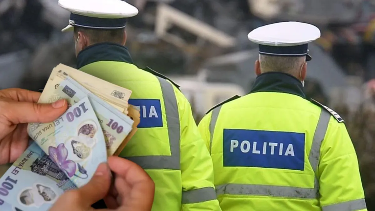 Doi polițiști au mers să-și ia mita direct de la bancomat, după ce au oprit în trafic un șofer fără RCA. Oamenii legii au ajuns în arest pentru 500 de lei