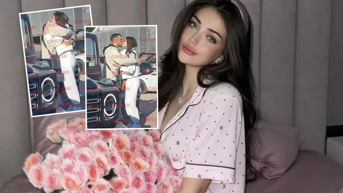Andreea Bostănică, surprinsă în ipostaze tandre, în parcare, cu noul iubit. Abush este cu 8 ani mai mare decât „regina TikTok-ului”