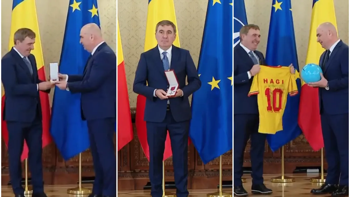 Gică Hagi, decorat de președintele interimar, Ilie Bolojan, cu Ordinul Naţional „Steaua României” în grad de Cavaler: 50 de ani am muncit ca să vină această zi, acest moment cu totul special pentru mine