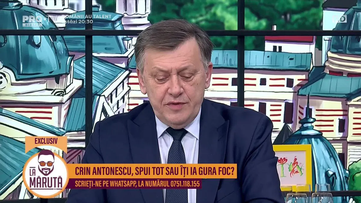 Crin Antonescu a împărţit ministerele la emisiunea lui Cătălin Măruţă. Unde i-ar pune şefi pe George Simion şi Nicuşor Dan