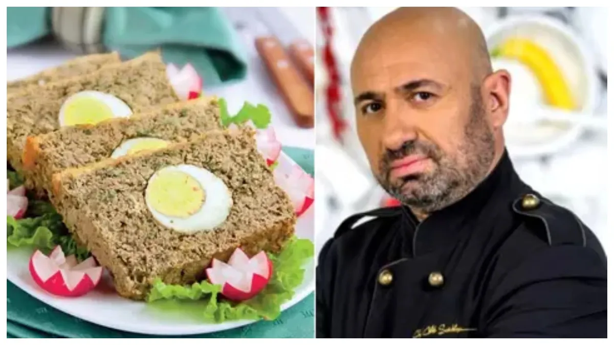 Cum se prepară rețeta de drob de miel a lui Cătălin Scărlătescu. E printre mâncărurile preferate de Paște ale chefului