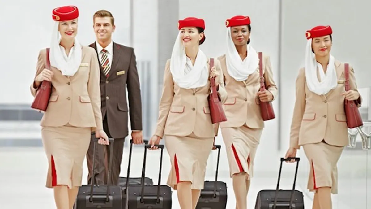 Cât câștigă o stewardesă la Emirates Airlines. Compania aeriană, cu un personal de 60 de oameni, face angajări în România