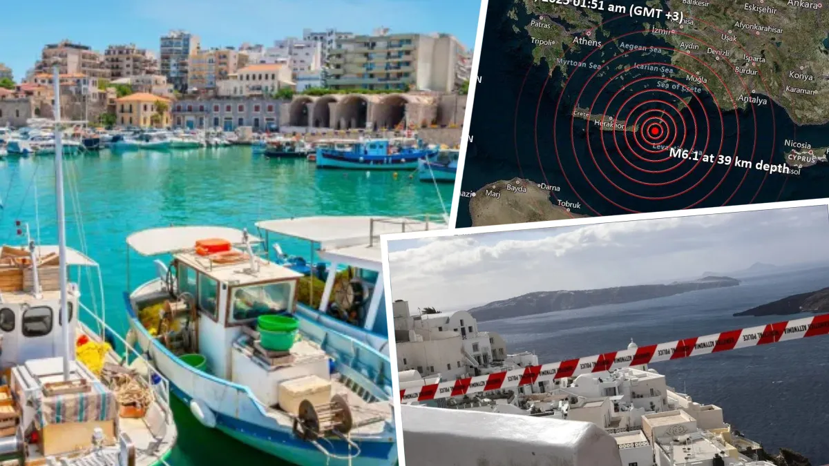 Cutremur puternic în Grecia produs în apropierea insulelor Creta și Santorini. A fost emisă alertă de tsunami