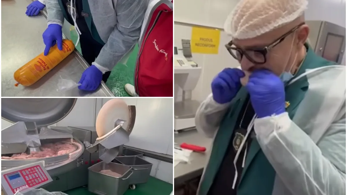 Cum este fabricat parizerul. Piedone a asistat la întregul proces tehnologic al preparării produsului pe care, odinioară, românii îl mâncau pe ziare întinse pe capota mașinii