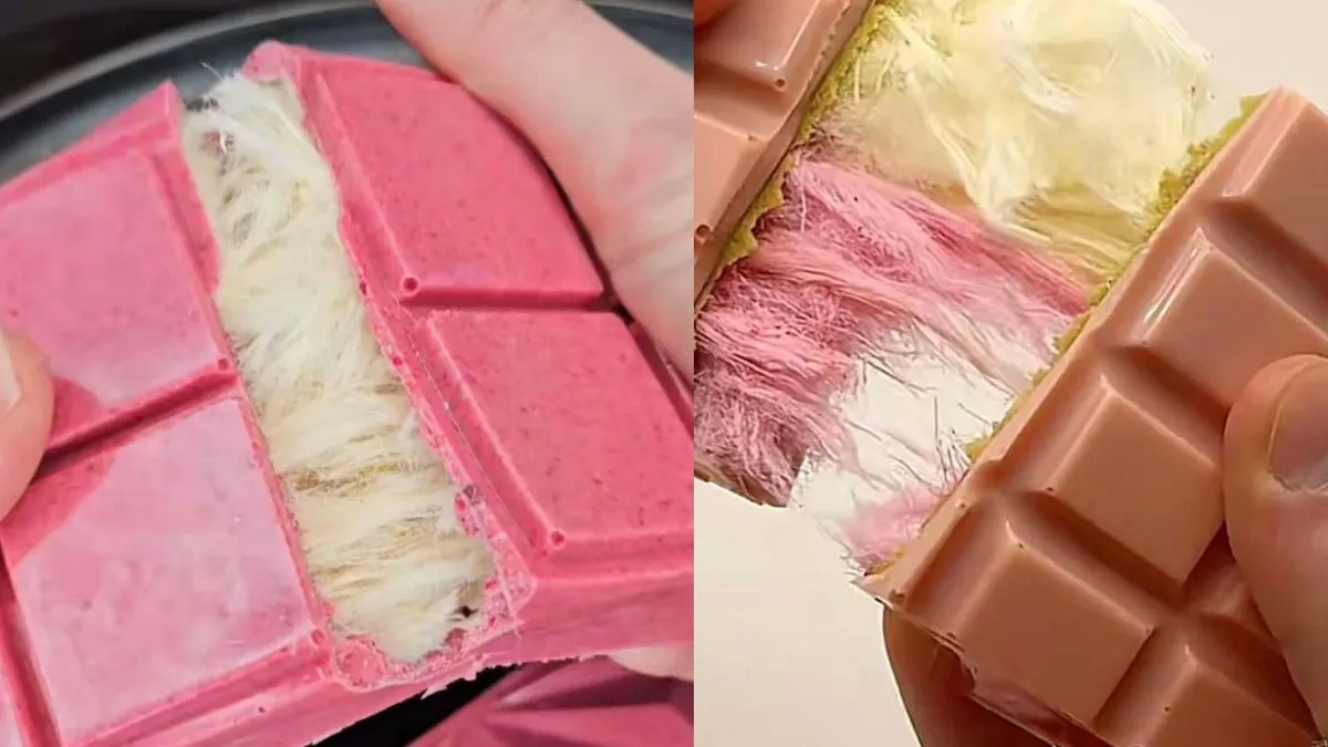 Ciocolata cu vată de zahăr, noua senzație pe Internet. Cum se prepară 'Angel Hair Chocolate'