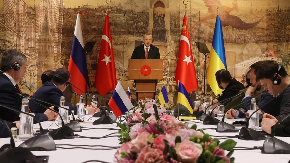 Primele negocieri de pace ruso-ucrainene au loc la Istanbul. Vladimir Putin nu este prezent