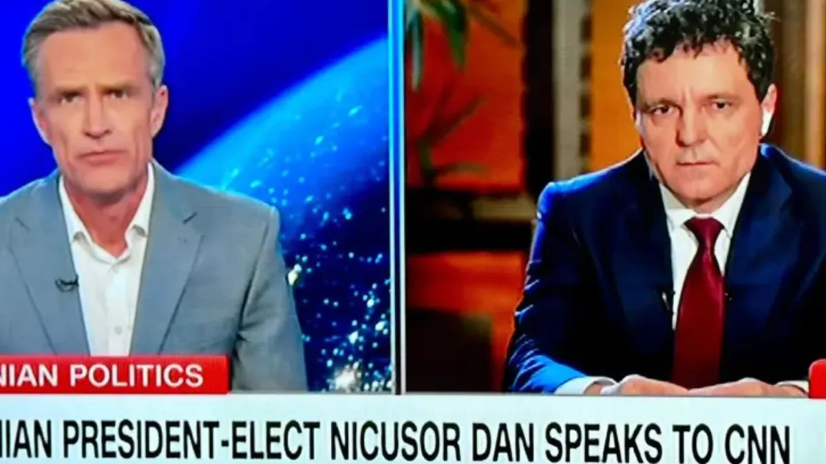 Nicușor Dan, președintele ales, la CNN: Nu a existat un sprijin al administrației Trump pentru George Simion