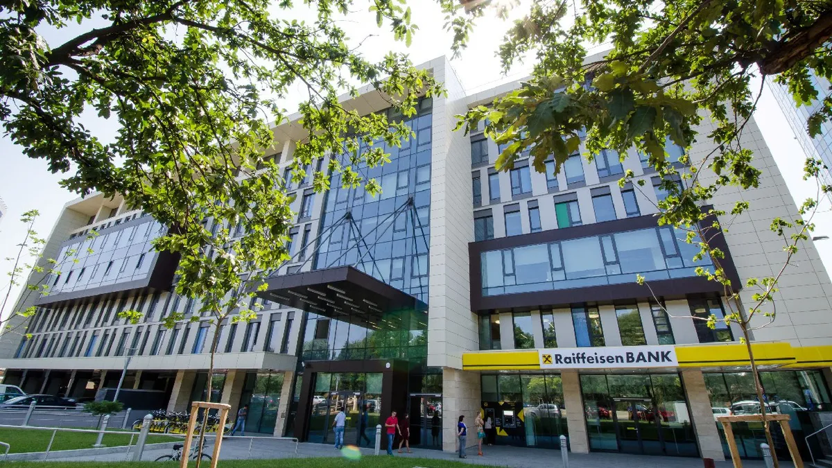 Raiffeisen Bank a înregistrat un profit de 418 milioane de lei în primul trimestru, cu 7% mai mult față de anul anterior