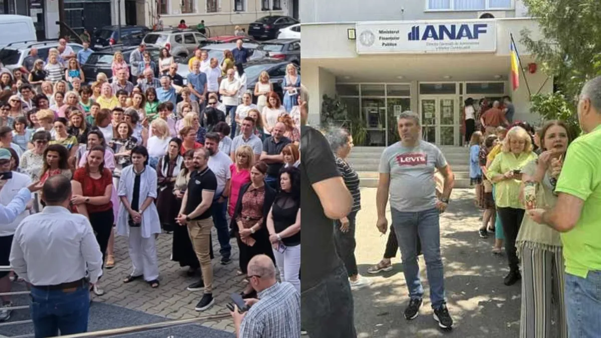 Turbulențe în ANAF. Angajații ies la proteste în mai multe județe. Cu ce i-a nemulțumit Guvernul