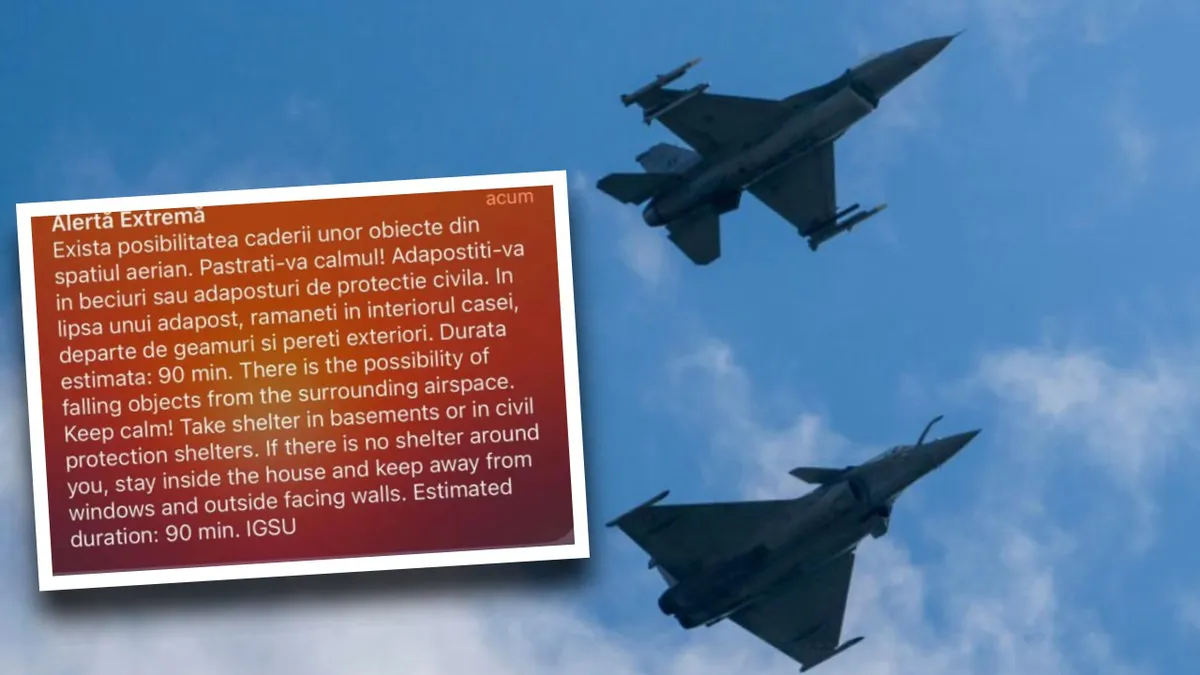 Mesaje RO-Alert în noaptea de miercuri spre joi, în Tulcea, aproape de granița cu Ucraina: „Păstrați-vă calmul” Adăpostiți-vă în beciuri!”