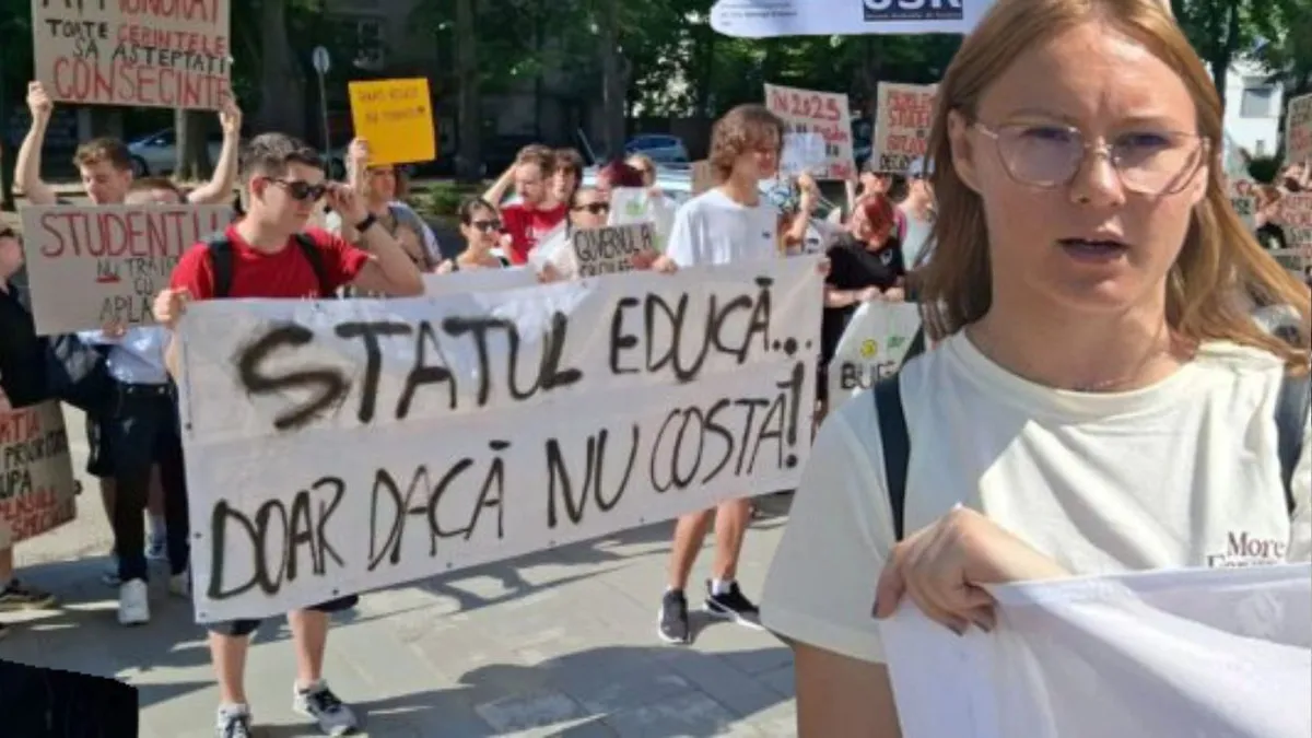 Studenții protestează pe fondul modului de calcul al burselor: „Va conduce la limitarea accesului echitabil la educaţie”