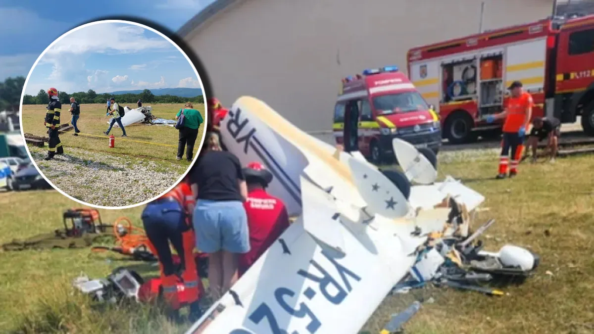 Accident aviatic în județul Hunedoara! O persoană decedată și alta în stare critică după ce un avion de mici dimensiuni s-a prăbușit