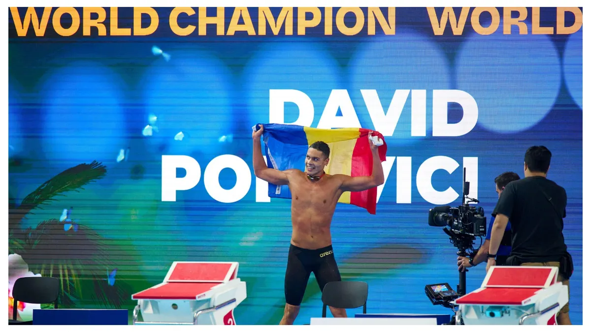 David Popovici s-a calificat în finala probei de 100 de metri liber de la Campiontele Mondiale de Natație din Singapore