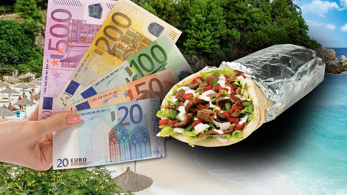 Preţuri mai mari ca niciodată în staţiunea din Grecia adorată de români. Cât costă un gyros în vara lui 2025