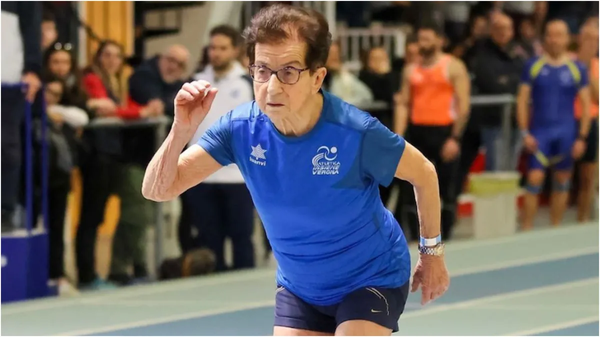 O alergătoare în vârstă de 92 de ani doboară recorduri! Femeia are mușchii unei tinere de 20 de ani