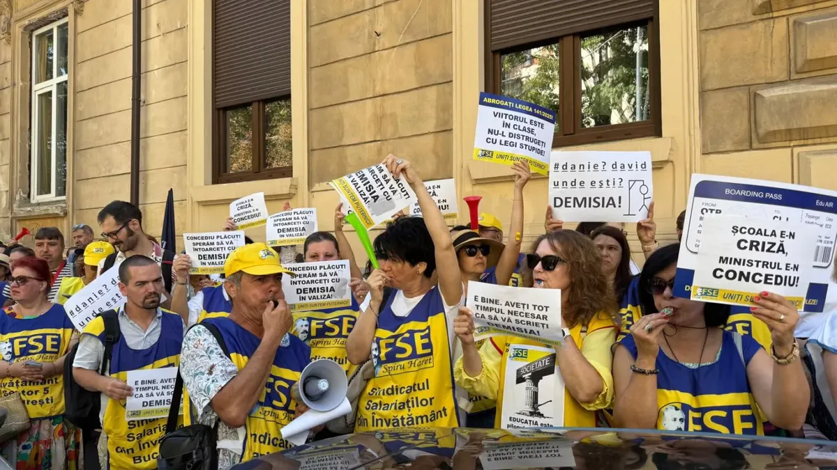 Marius Nistor, preşedintele Federaţiei Spiru Haret, despre protestele pregătite de profesori: Dacă va fi vorba de vreo grevă generală, asta o vom stabili cu colegii din ţară