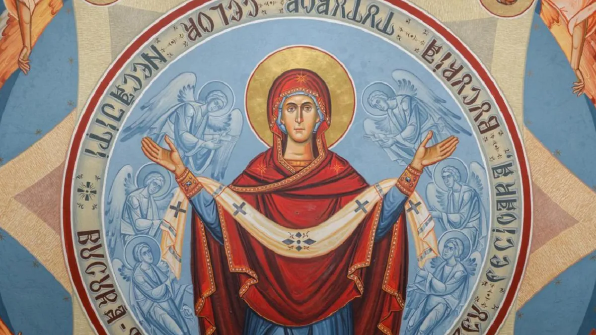Acoperământul Maicii Domnului, sărbătoare cu cruce roşie în prima zi a lunii octombrie. Ce este bine să faci ca să fii ferit de necazuri. Rugăciune grabnic ajutătoare care se spune în momentele dificile