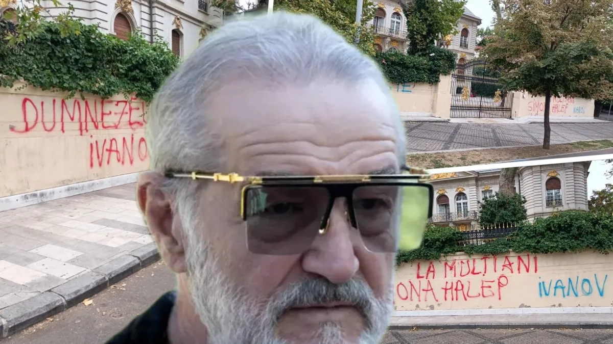 Palatul lui Gigi Becali a fost vandalizat. Cine este făptașul și ce mesaje a scris pe gard