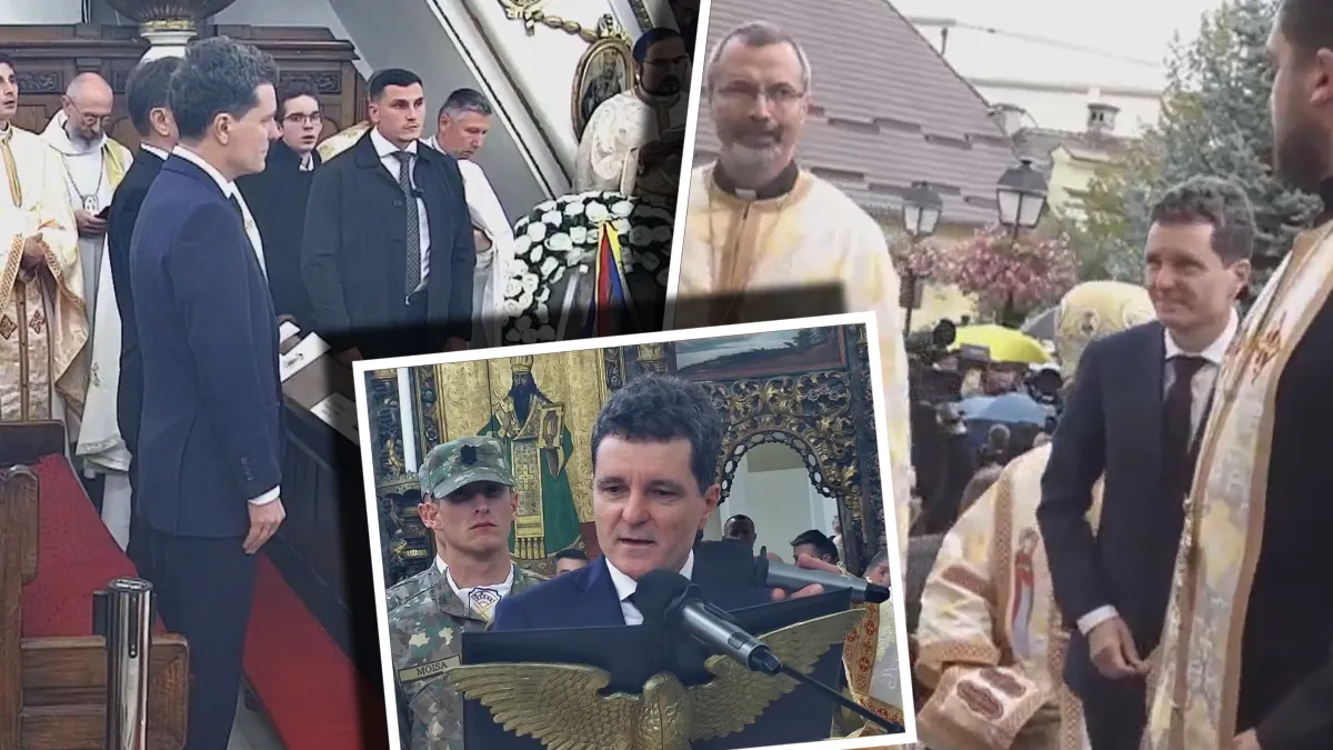 Preşedintele Nicuşor Dan, la înmormântarea cardinalului Lucian Mureşan. Şeful statului s-a închinat şi a aprins o lumânare la catafalcul Preafericirii Sale
