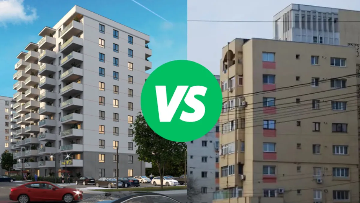 Apartamentele vechi costă mai mult decât cele noi, în București. Cele mai mari prețuri se mențin în Cluj-Napoca, cu 3.138 euro/mp