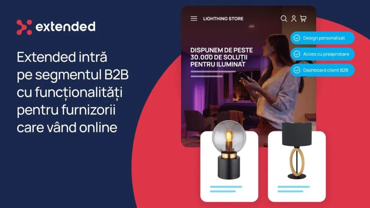 Extended intră pe segmentul B2B cu funcționalități pentru furnizorii care vând online